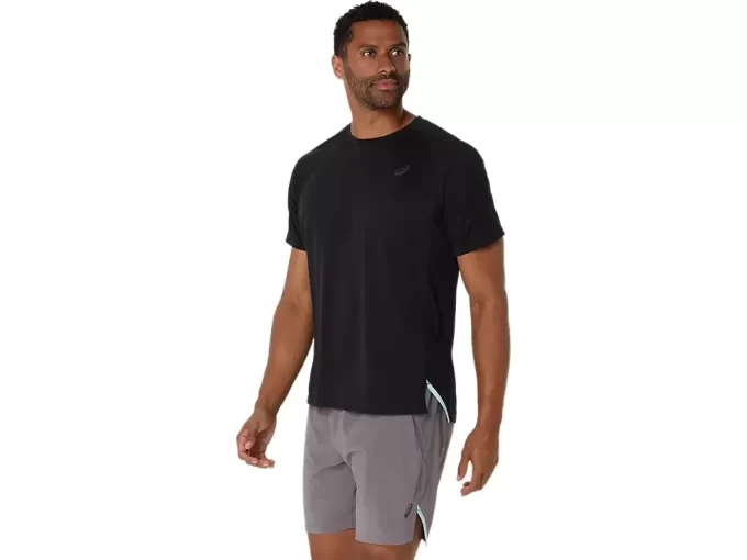 Žakárový top s krátkým rukávem ACTIBREEZE