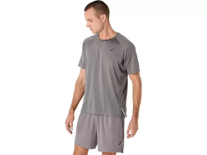 Žakárový top s krátkým rukávem ACTIBREEZE