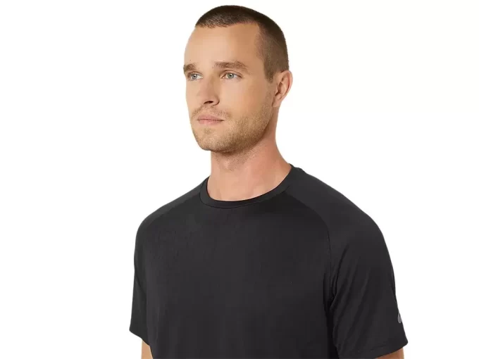 Žakárový top s krátkým rukávem ACTIBREEZE