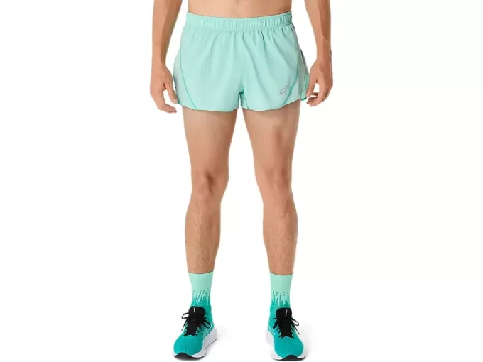 ASICS Stříbrné rozparkové kraťasy