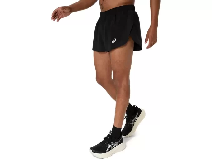 ASICS Stříbrné rozparkové kraťasy