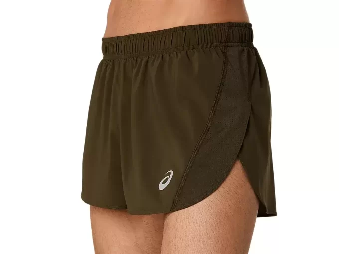 ASICS Stříbrné rozparkové kraťasy ASICS Stříbrné rozparkové kraťasy