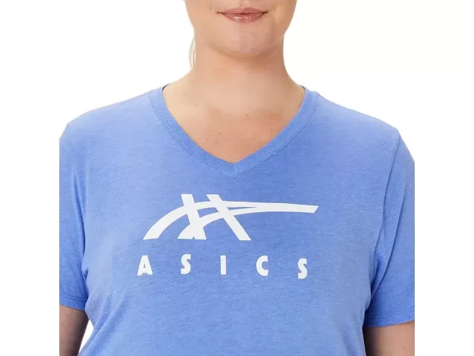Dámská obuv ASICS s pruhy a výstřihem do V