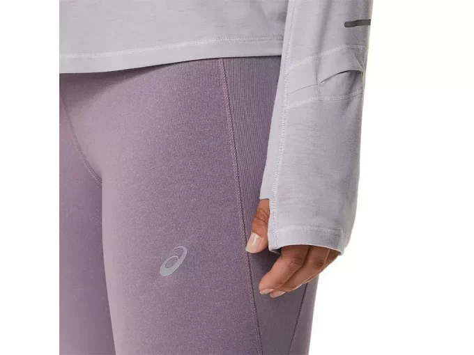 Dámský top s dlouhým rukávem a půl zipem Metarun