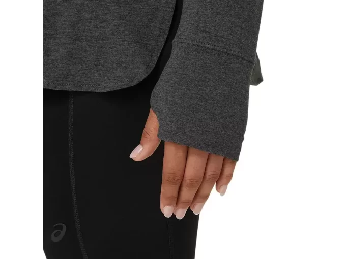 Dámský top s dlouhým rukávem z vřesového materiálu