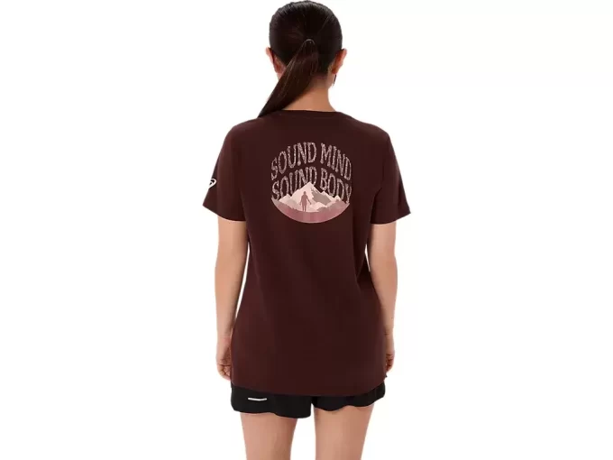 Dámský top s krátkým rukávem a výstřihem do V od ASICS NATURE