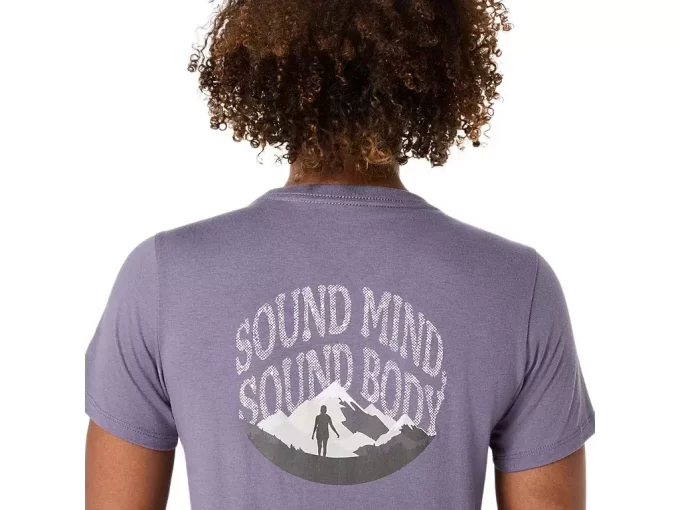 Dámský top s krátkým rukávem a výstřihem do V od ASICS NATURE Dámský top s krátkým rukávem a výstřihem do V od ASICS NATURE