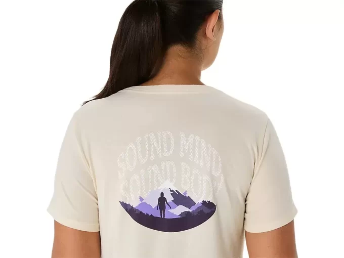 Dámský top s krátkým rukávem a výstřihem do V od ASICS NATURE