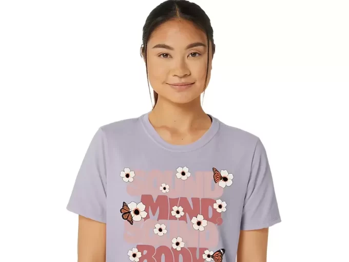 Dámský top s nápisem ASICS MONARCH