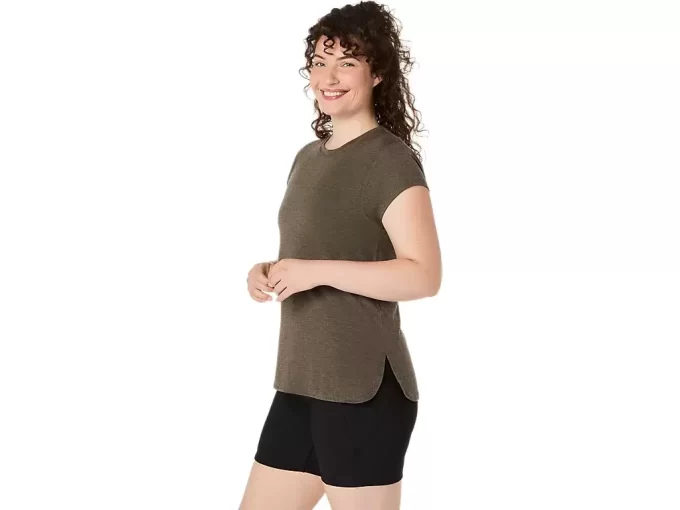 Dámský vřesový top s kulatým výstřihem