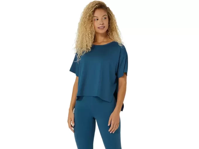 FLEXIBILNÍ STRETCH TOP S KRÁTKÝM RUKÁVEM