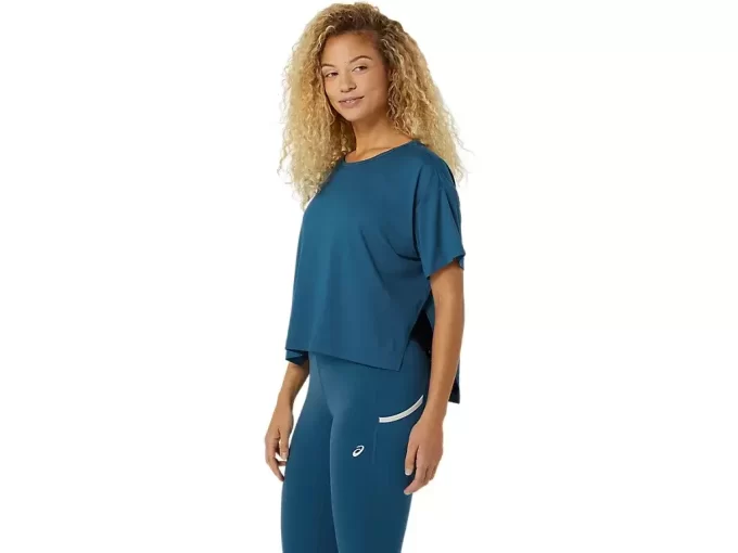 FLEXIBILNÍ STRETCH TOP S KRÁTKÝM RUKÁVEM