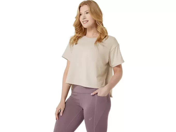 FLEXIBILNÍ STRETCH TOP S KRÁTKÝM RUKÁVEM