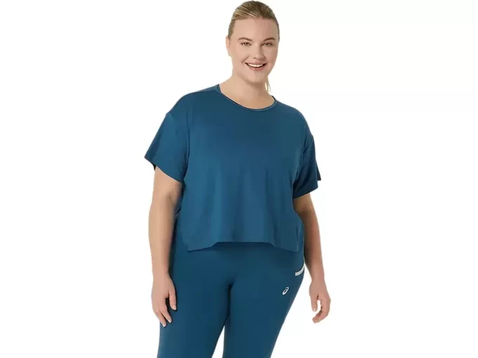 FLEXIBILNÍ STRETCH TOP S KRÁTKÝM RUKÁVEM