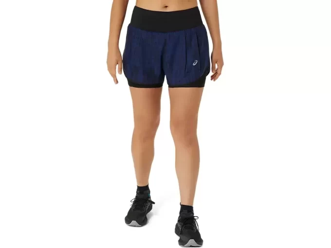 Kraťasy 2-N-1 s potiskem po celé silnici, 3,5 palce