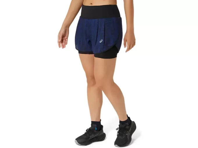 Kraťasy 2-N-1 s potiskem po celé silnici, 3,5 palce