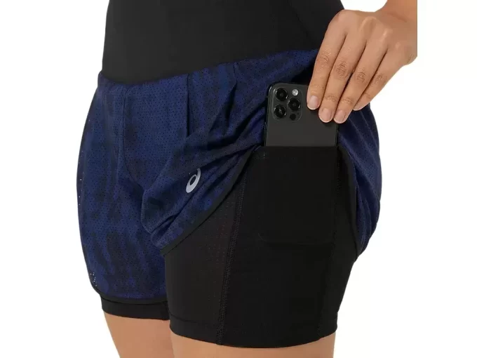 Kraťasy 2-N-1 s potiskem po celé silnici, 3,5 palce