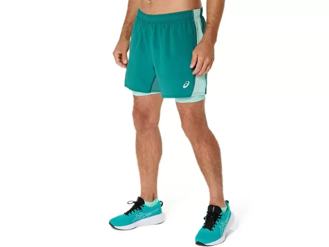 Kraťasy ASICS Stříbrné 2N1 5in