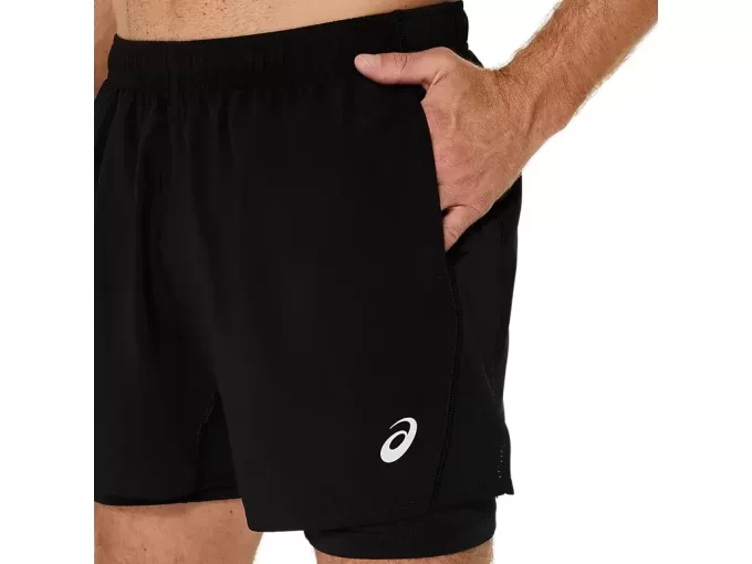 Kraťasy ASICS Stříbrné 2N1 5in