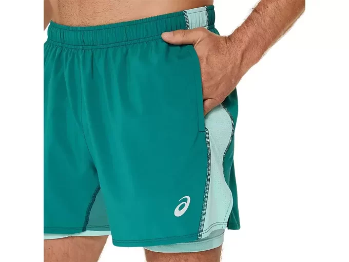 Kraťasy ASICS Stříbrné 2N1 5in