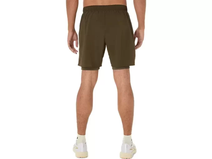 Kraťasy ASICS Stříbrné 2N1 7in