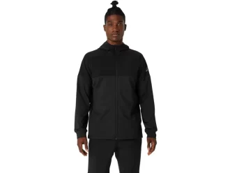 Pletená mikina s kapucí a zipem