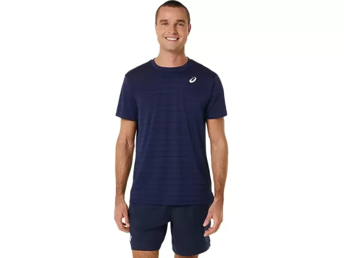 Pánský top s krátkým rukávem a pruhy