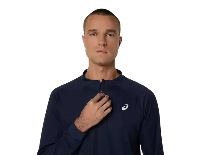 Top s dlouhým rukávem a půl zipem