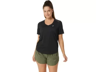 Top s krátkým rukávem a výstřihem do V