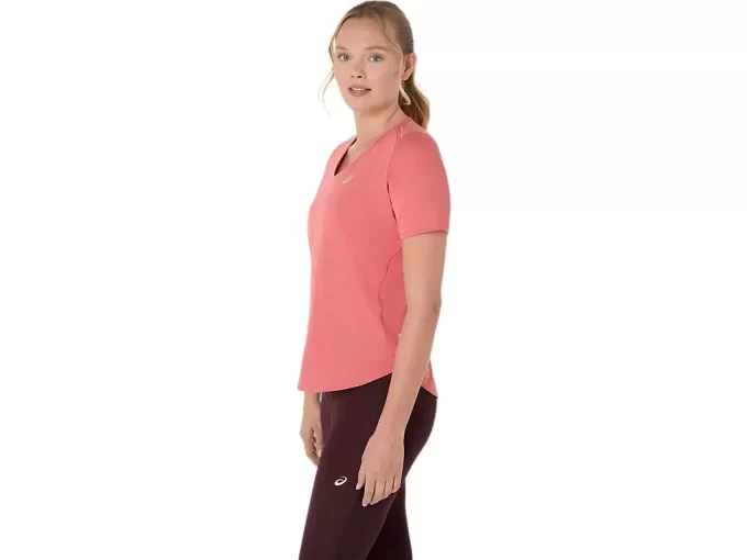 Top s krátkým rukávem a výstřihem do V