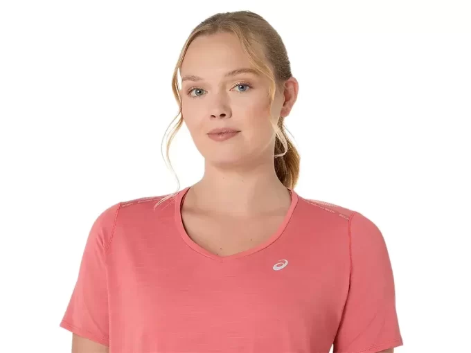 Top s krátkým rukávem a výstřihem do V