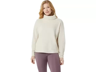 Top s vysokým výstřihem z francouzského froté