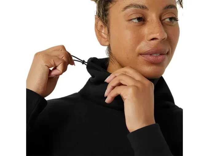 Top s vysokým výstřihem z francouzského froté